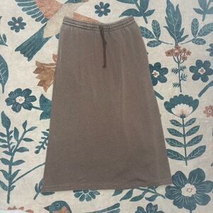 Free People Movement Casual Brown Maxi Skirt